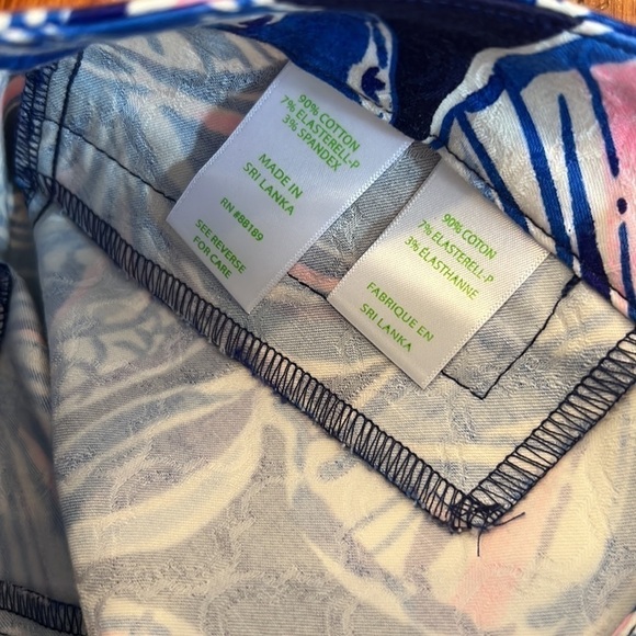๐ธ Lilly Pulitzer Kelly Skinny Pants Navy In Real Life Size 0 - Picture 5 of 9